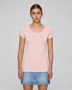 T-shirt Stanley/Stella Loves couleur “Cream Heather Pink” pour le printemps-été 2019
