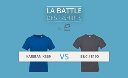 La battle des t-shirts : B&C #E190 vs Kariban K369