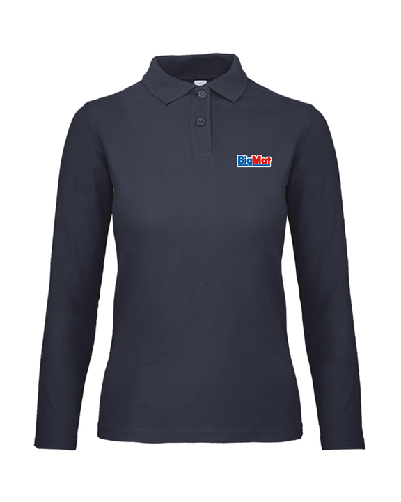 Polo femme manches longues 180g/m²