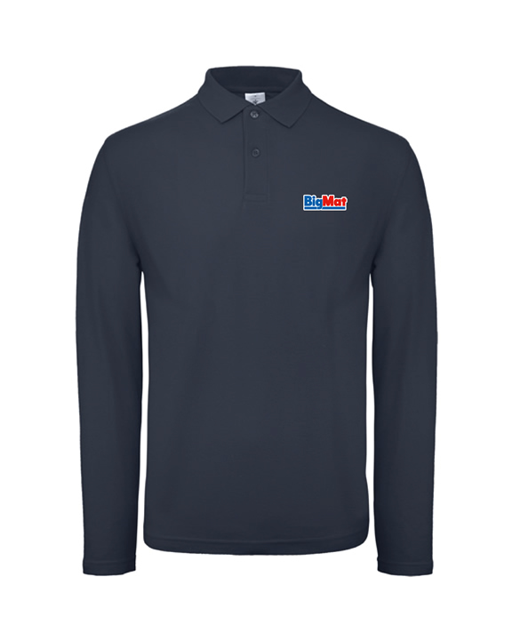 Polo homme manches longues 180g/m²
